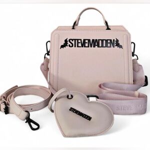 Steve Madden Blush Pink Satchel with Bats